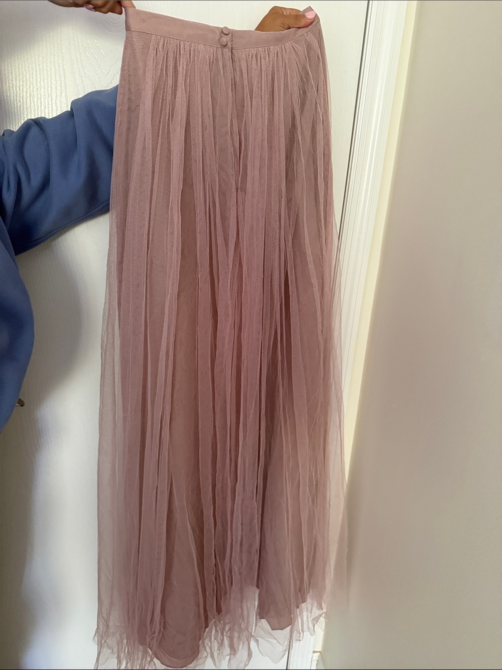 Jenny Yoo Dusty Blush Tulle Maxi Skirt - Picture 2 of 2